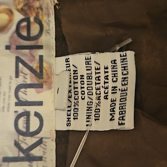 KENZIE BLAZER 6 ONE BUTTON POCKETS LEAVES FALL BROWN RED ORANGE YELLOW NWOT - Picture 11 of 11